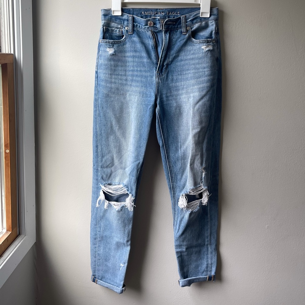 American Eagle mom jeans size 0